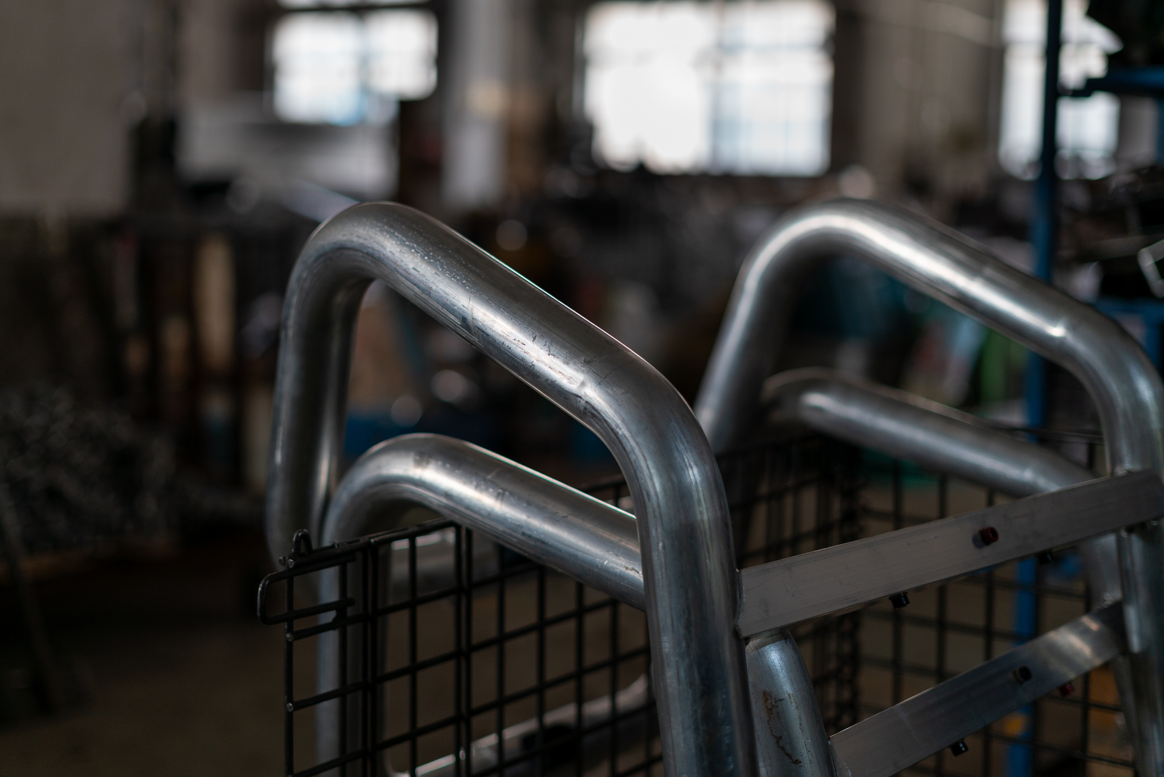 Formed tubular frame components in the workshop